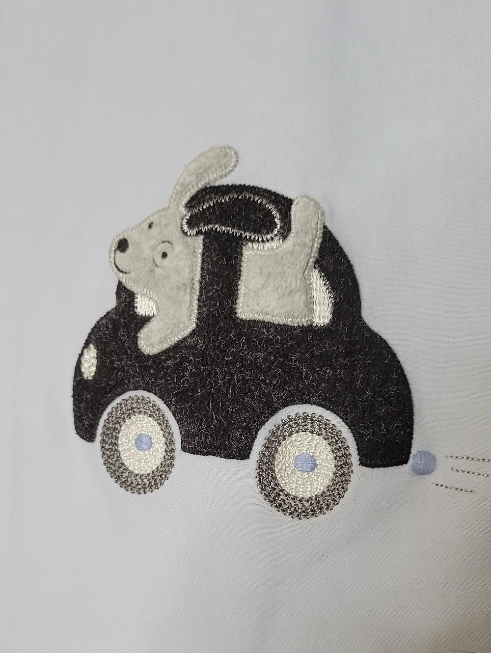 Gymboree Vintage 2002 Auto Dog Embroidered Appliqued Baby Blanket